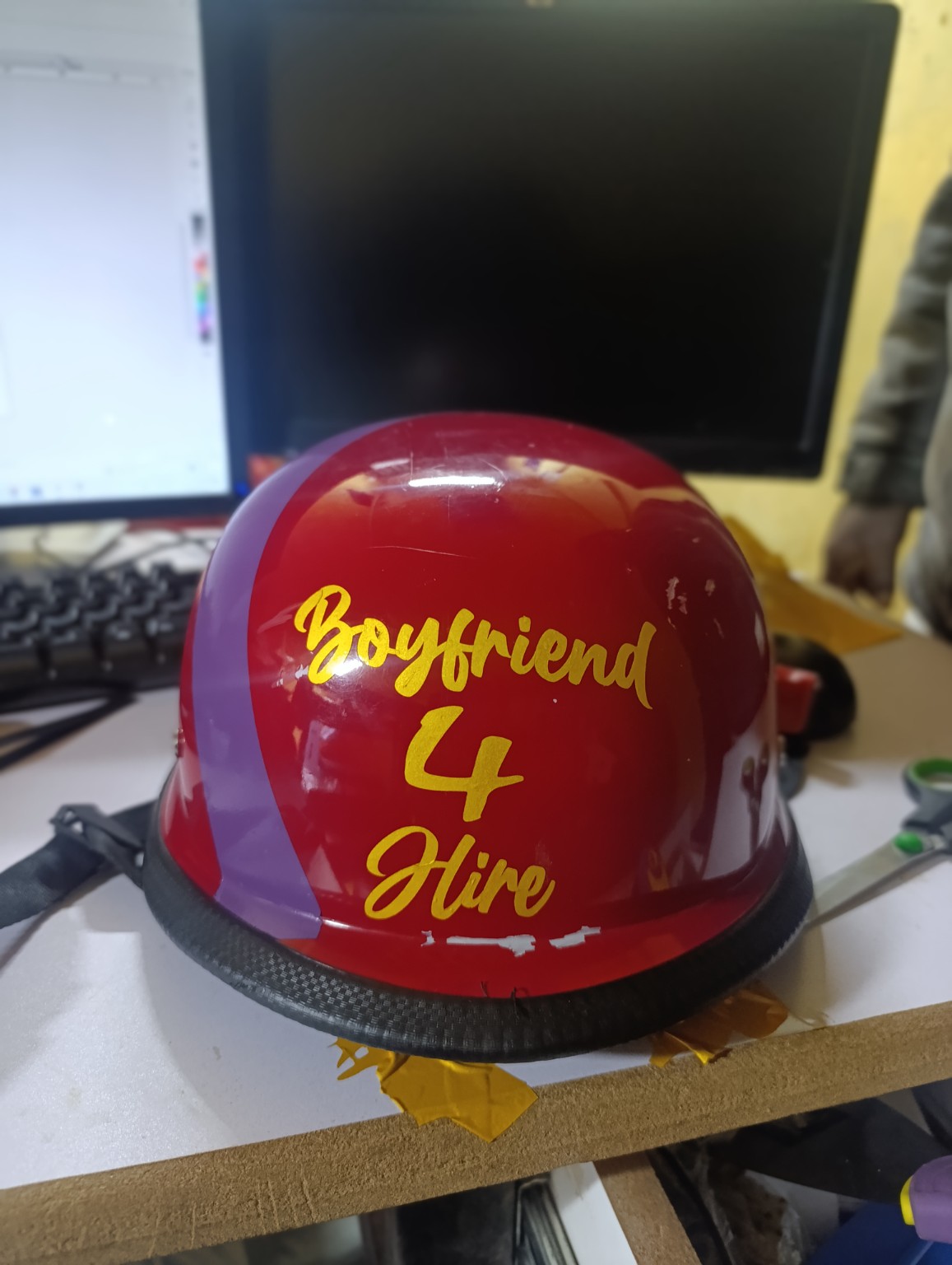 Helmet branding